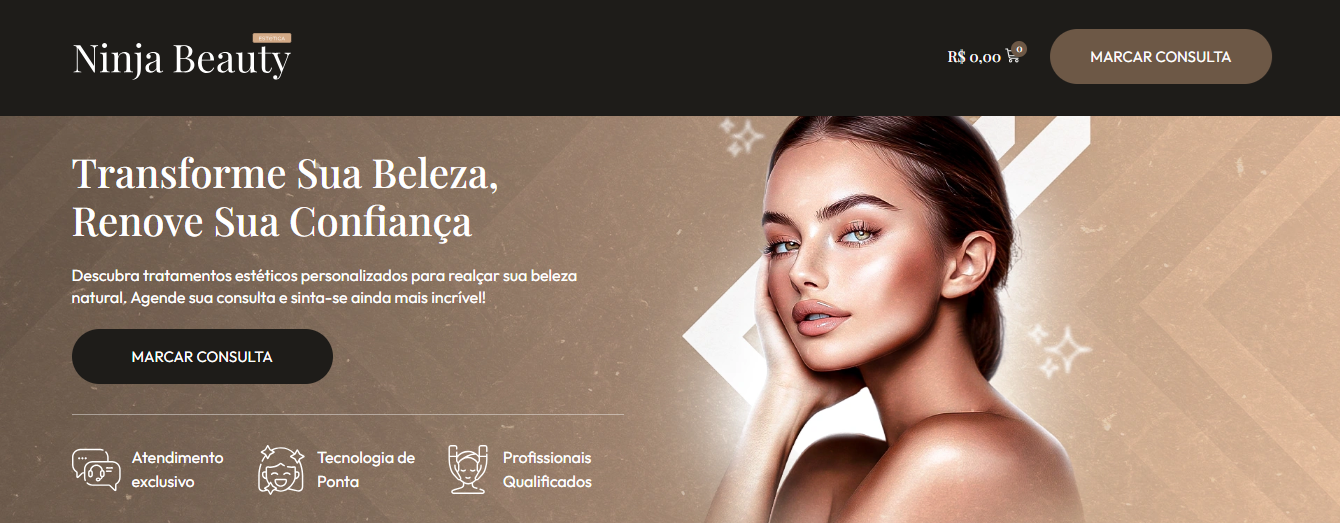 Site Estética mais Sistema de Agendamento