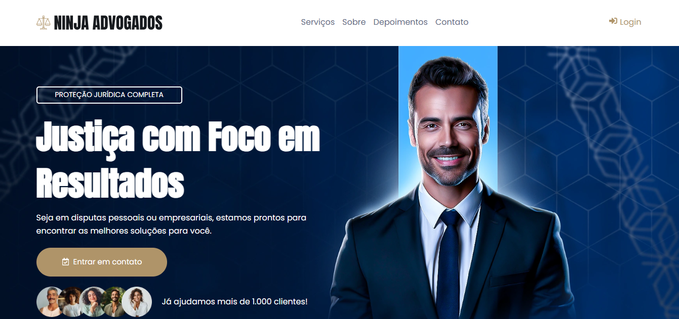 Site de ADV mais área de membros
